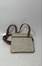 Load image into Gallery viewer, Michael Kors Womens Jet Set Beige Brown Signature Messenger Crossbody Bag
