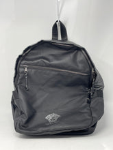 Load image into Gallery viewer, Versace Parfums Unisex Black Adjustable Strap Shoulder Backpack Stained
