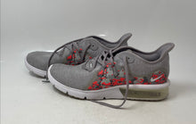 Load image into Gallery viewer, Nike Womens Air Max Sequent 3 Gray Orange Lace-Up Sneaker Shoes Size 10
