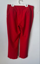 Load image into Gallery viewer, Worthington Womens Red Modern Fit Cuffed Straight Leg Cropped Dress Pants Sz 10
