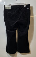 Load image into Gallery viewer, Liz Claiborne Womens Black Dark Wash Stretch Corduroy Bootcut Jeans Size 16P
