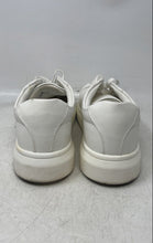 Load image into Gallery viewer, Zara Mens White Faux Leather Low Top Lace-Up Sneaker Shoes Size 9
