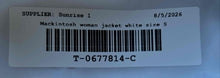 Load image into Gallery viewer, Mackintosh Womens White Long Sleeve Pockets Rain Jacket Size Small
