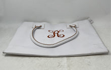 Load image into Gallery viewer, MSC Mainstreet Collection Womens White Brown Leather Double Handle Tote Handbag
