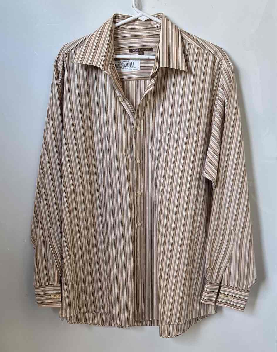 bcbg attitude dress shirt BCBG ATTITUDE Mens DRESS SHIRT Smokey Long Sleeves Modern Fit Button Down Medium