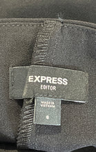 Load image into Gallery viewer, Express Womens Editor Black Stretch Twill Super High Waisted Mini Skort Size 6
