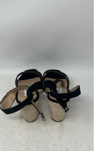 Load image into Gallery viewer, Steve Madden Womens Black Beige Platform Espadrille Sandals Size 10
