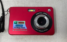 Load image into Gallery viewer, Unbranded Red 2.7 Inch TFT LCD Display 18MP Digital Camera Untested
