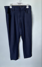 Load image into Gallery viewer, DKNY Mens Navy Blue Five-Pocket Stretch Slim Fit Dress Pants Size 32x32
