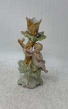 Load image into Gallery viewer, Home Decor Collectible Candle Holder Porcelain Baby With Birds Figurine
