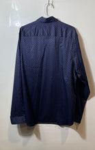 Load image into Gallery viewer, Tahari Mens Blue Geometric Print Regular Fit Stretch Button-Up Shirt Sz XL w/Tag
