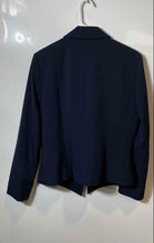 Load image into Gallery viewer, Tahari ASL Womens Navy Blue Long Sleeve Notch Lapel Open Front Blazer Size 10
