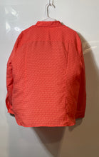 Load image into Gallery viewer, Michael Kors Womens Orange Logo Print Long Sleeve Full-Zip Blouse Top Size XXL
