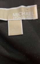 Load image into Gallery viewer, Michael Kors Womens Gold Ruffle Side Zip Mini Skirt Size Large
