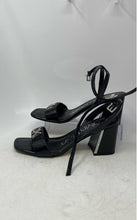 Load image into Gallery viewer, Calvin Klein Womens Hemina Black Leather Buckle Open Toe Strappy Heels Size 8M
