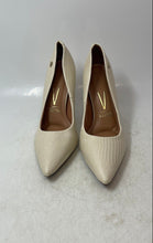 Load image into Gallery viewer, Vizzano Womens Pelica Beige Leather Pointed Toe High Stiletto Pump Heels Size 5
