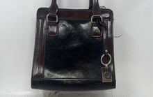 Load image into Gallery viewer, Giani Bernini Womens Brown Charm Inner Pockets Double Handle Shoulder Handbag
