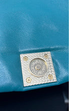 Load image into Gallery viewer, INC International Concepts Womens Green Faux Leather Bottom Studs Shoulder Bag
