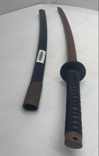 Load image into Gallery viewer, Brown And Black Training Katana Sword With Matching Scabbard And Handle Grip
