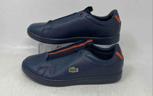 Load image into Gallery viewer, Lacoste Kids Carnaby Evo Orange Blue Low Top Slip-On Sneaker Shoes Size 6.5
