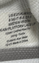 Load image into Gallery viewer, Kenneth Cole Mens Kam Platform White Leopard Print Lace-Up Sneaker Shoes Size 9M
