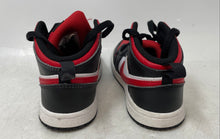 Load image into Gallery viewer, Nike Boys Air Jordan 1 Mid 640735-079 Black Red White Sneaker Shoes Size 10C
