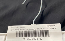Load image into Gallery viewer, Open Edit Nordstrom Womens Black Side Zipper Slit Straight &amp; Pencil Skirt Sz M
