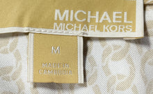 Load image into Gallery viewer, Michael Kors Womens White Beige Long Sleeve Blouse Top Size Medium
