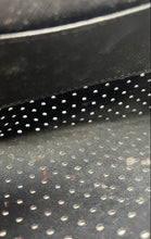 Load image into Gallery viewer, Michael Kors Womens Black Perforated Leather Zipper Wristlet Wallet
