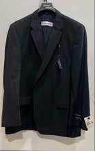 Load image into Gallery viewer, Joseph Feiss Mens Blue Striped Single Breasted One-Button Blazer Sz 52/50 w/ Tag
