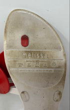 Load image into Gallery viewer, Melissa Womens White Red Slip-On Open Toe Heart-Embellished Thong Sandals Size 6
