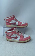 Load image into Gallery viewer, Nike Unisex Kids Air Jordan 1 Mid PS DQ8424-616 White Pink Sneaker Shoes Size 2Y
