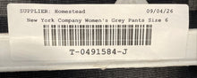 Load image into Gallery viewer, New York &amp; Company Womens Gray Stretch Straight Leg Trouser Pants Size 6
