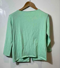 Load image into Gallery viewer, Authentic Escada Womens Green Short Sleeve Blouse Top Size EUR 34 Stained

