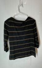 Load image into Gallery viewer, Lauren Ralph Lauren Womens Black Striped 3/4 Sleeve Blouse Top Size P/S
