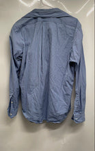 Load image into Gallery viewer, Ralph Lauren Mens Blue Striped Classic Fit Long Sleeve Button-Up Shirt Size M
