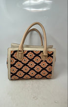 Load image into Gallery viewer, Spartina 449 Womens Multicolor Printed Inner Pocket Double Handle Satchel Bag
