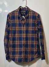 Load image into Gallery viewer, Banana Republic Mens Multicolor Plaid Slim Fit Luxe Flannel Button-Up Shirt Sz S

