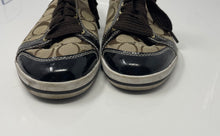 Load image into Gallery viewer, Coach Womens Brodi A1002 Brown Signature Print Lace-Up Sneaker Shoes Size 8
