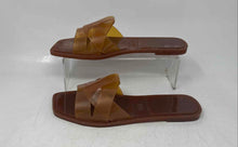 Load image into Gallery viewer, Zara Womens Brown Open Toe Criss-Cross Strap Slip-On Slide Sandals Size EU 37
