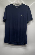 Load image into Gallery viewer, Lacoste Mens Blue Pima Cotton Short Sleeve Crew Neck Pullover T-Shirt Size XL
