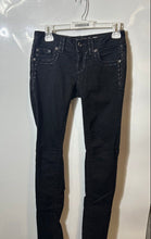 Load image into Gallery viewer, Miss Me Womens Black Stretch Denim Pockets Skinny Leg Jeans Size 26
