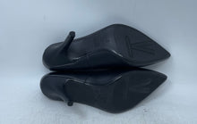 Load image into Gallery viewer, Vizzano Womens Black Leather Pointed Toe Slip-On Stiletto Pump Heels Size 10
