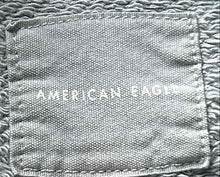 Load image into Gallery viewer, American Eagle Outfitters Womens Light Blue Cropped Pullover Sweatshirt Size L
