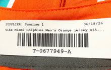 Load image into Gallery viewer, Nike Mens Orange NFL Miami Dolphins Jaylen Waddle #17 Football Jersey Size XL
