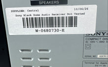 Load image into Gallery viewer, Sony Model HCD-EC619ip Black Home Audio Compact Disc Receiver Not Tested
