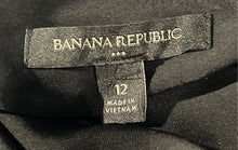 Load image into Gallery viewer, Banana Republic Womens Black Sleeveless One-Shoulder Pleated Shift Dress Size 12

