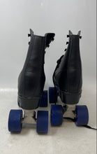Load image into Gallery viewer, Chicago Mens Classic Rink Black Lace-Up High Top Quad Roller Skates Size 6
