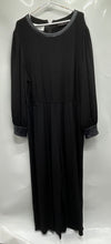 Load image into Gallery viewer, Lane Bryant Womens Black Long Sleeve Round Neck One-Piece Jumpsuit Size 26/28
