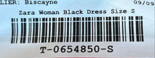 Load image into Gallery viewer, Zara Womens Black Sleeveless Square Neck Stretch Comfort Mini Dress Size S
